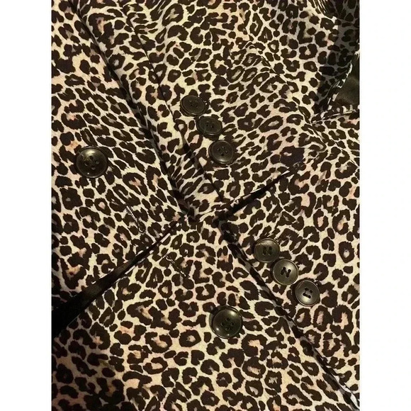 Anine Bing Blazer XS Madeleine Leopard Animal Print Two Button Boxy Jacket NEW - Picture 8 of 8